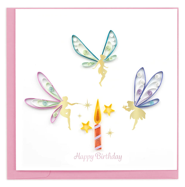 Birthday Fairies Quilling Card
