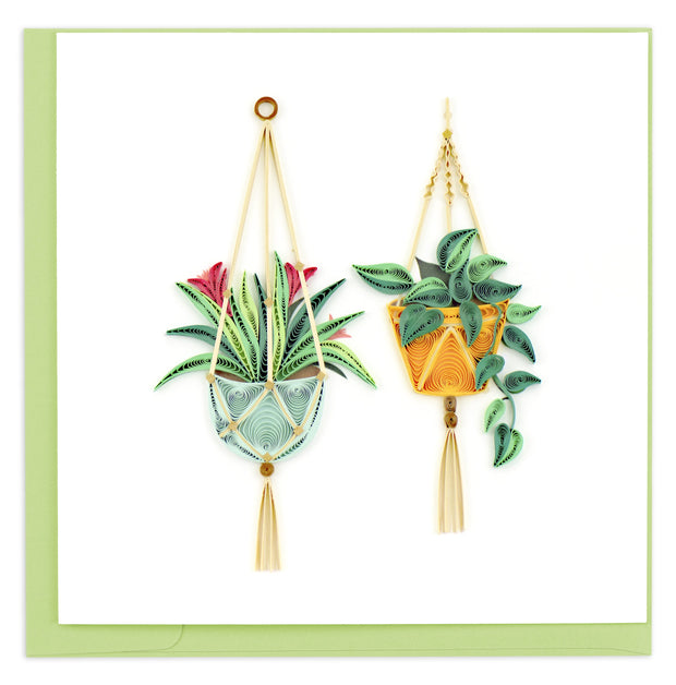 Macrame Plant Hangers Quilling Card
