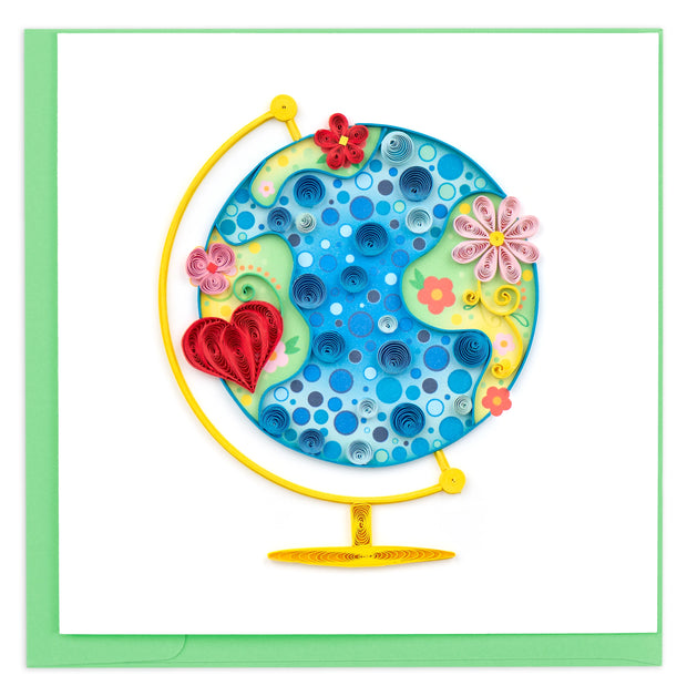 Floral Globe Quilling Card