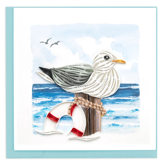Seagull Quilling Card