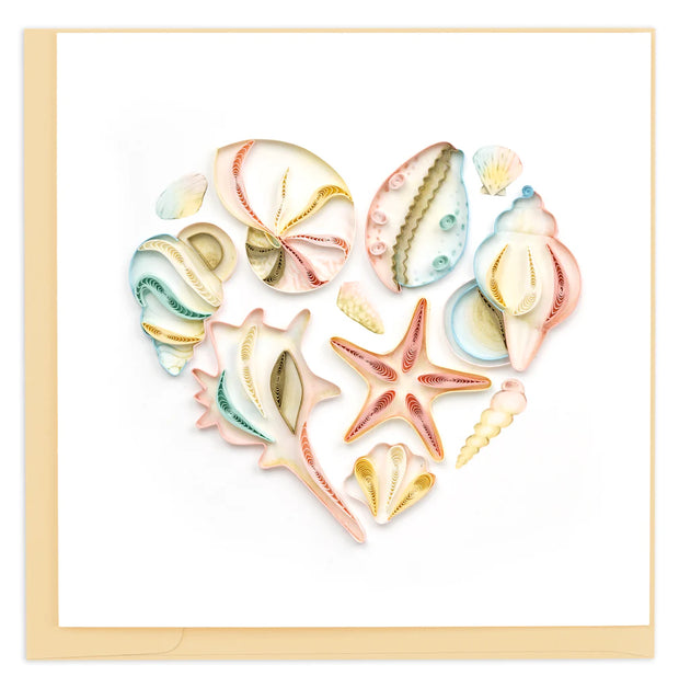 Seashell Heart Quilling Card