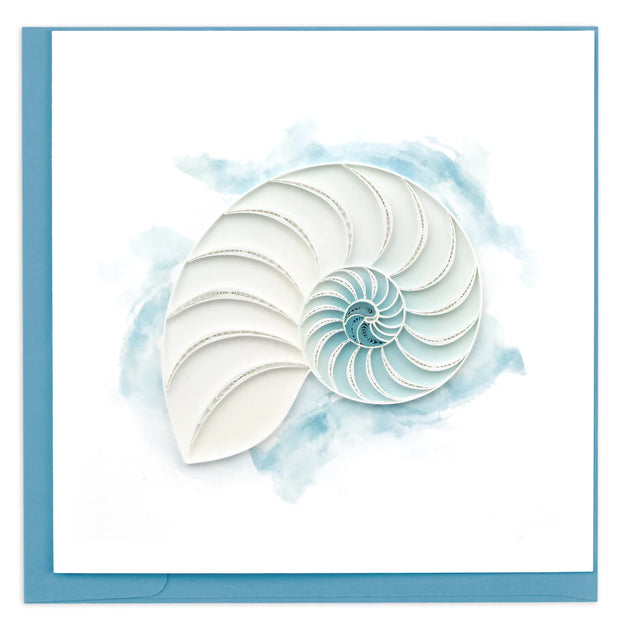 Abstract Nautilus Quilling Card