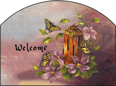 Butterfly House Garden Slate Sign