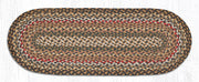 Capitol Earth Rugs Braided Jute Table Runner, 13" x 36", Color: Fir/Ivory 