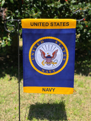 U.S. Navy Emblem Lustre Garden Flag