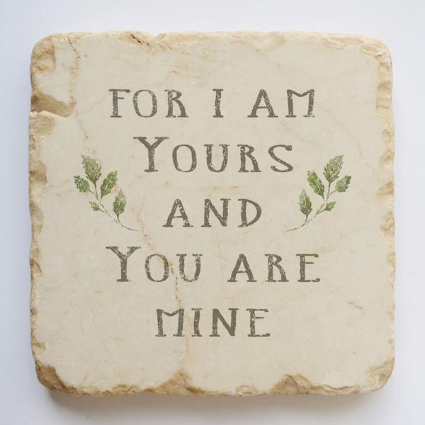 Twelve Stone Art For I Am Yours Scripture Stone