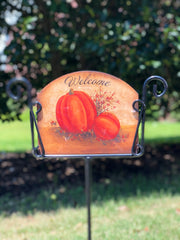 Heritage Gallery Bittersweet Pumpkins Garden Sign