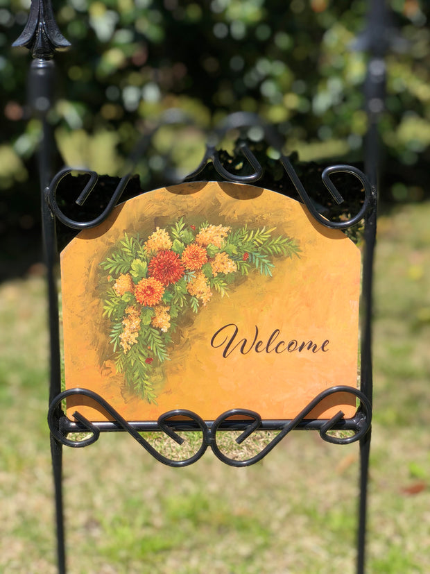 Heritage Gallery Fall Swag Garden Sign