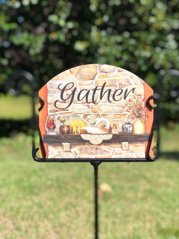 Heritage Gallery Fall Hearth Garden Sign