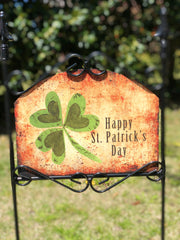 Heritage Gallery Happy St Patrick's Day Garden Sign