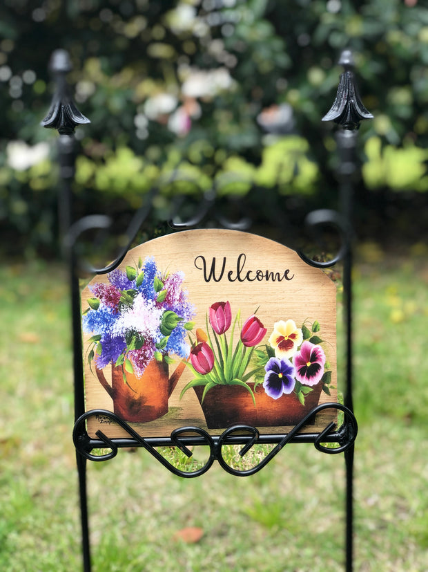 Heritage Gallery Spring Melody Welcome Garden Sign