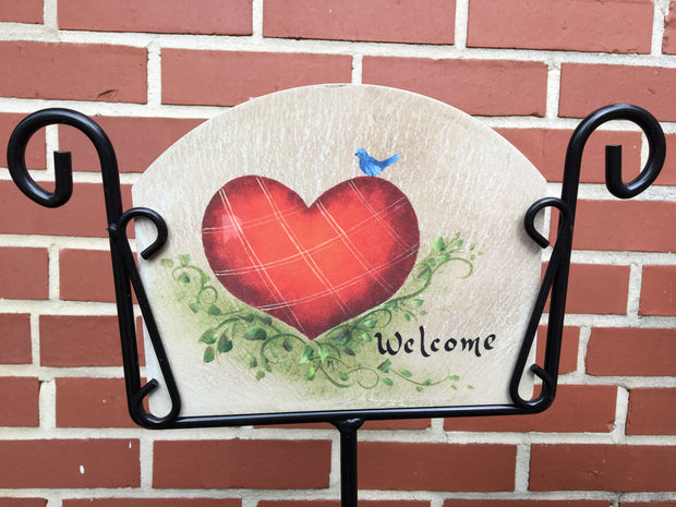 Blubird Heart Garden Sign, Heritage Gallery