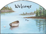 New York Lake Welcome Garden Sign, Heritage Gallery