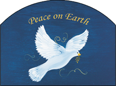 Peace on Earth Dove Garden Sign