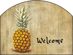 Pineapple Garden Sign