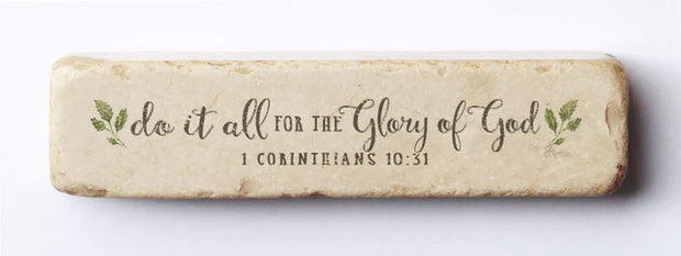 1 Corinthians 10:31 Scripture Stone