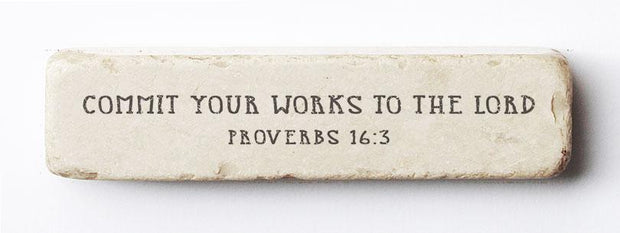 Proverbs 16:3 Scripture Stone