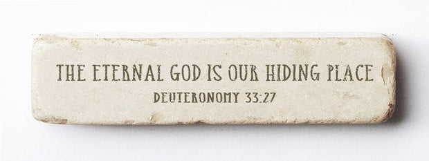 Deuteronomy 33:27 Scripture Stone