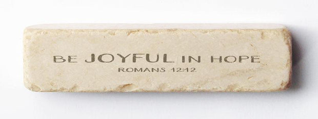 Romans 12:12 Scripture Stone