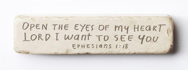 Ephesians 1:18 Scripture Stone
