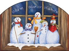 Sheltering Snowmen Winter Wishes Garden Sign, Heritage Gallery