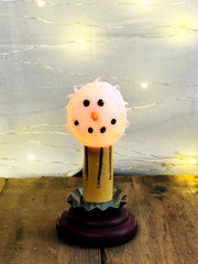 Vickie Jean's Creations Snowball Hand-Dipped Silicone Candelabra Light Bulb