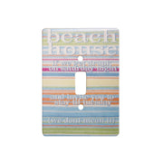 Beach House Inspiration Ceramic Single Switch Wall Floater