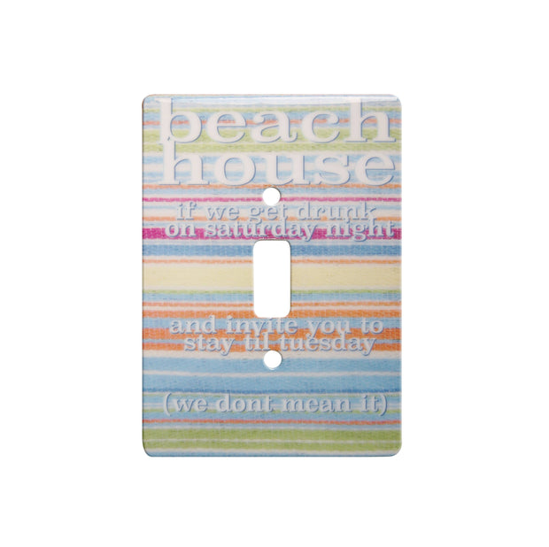 Beach House Inspiration Ceramic Single Switch Wall Floater