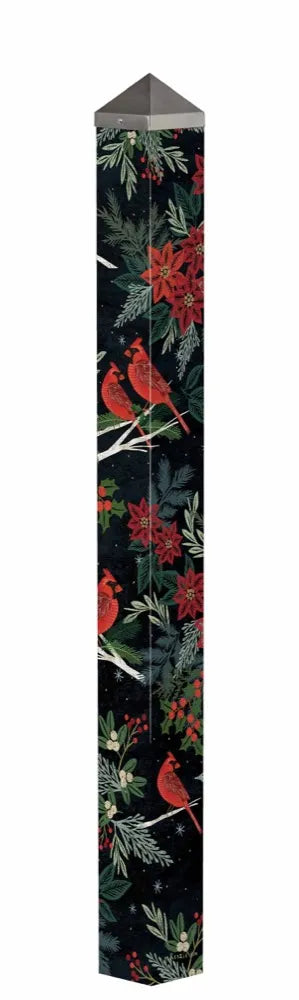 Cardinals & Berries 60" Art Pole