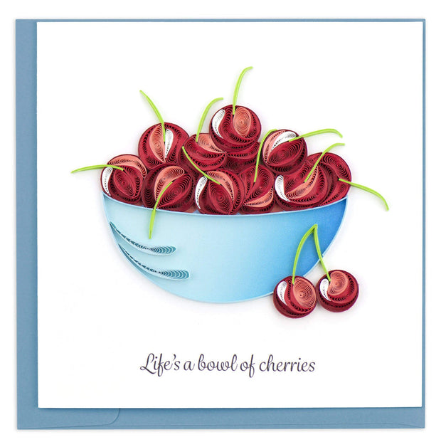 Bowl Of Cherries Quilling Card