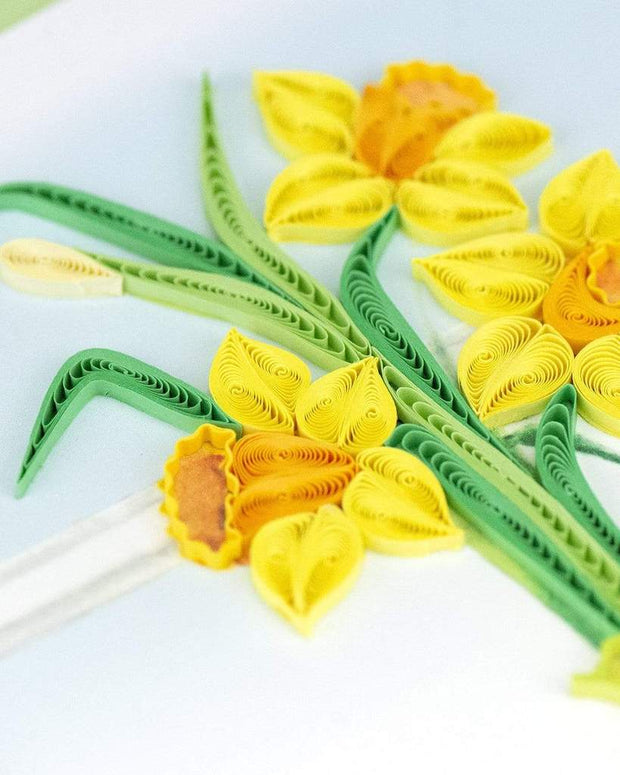 Daffodil Vase Quilling Card