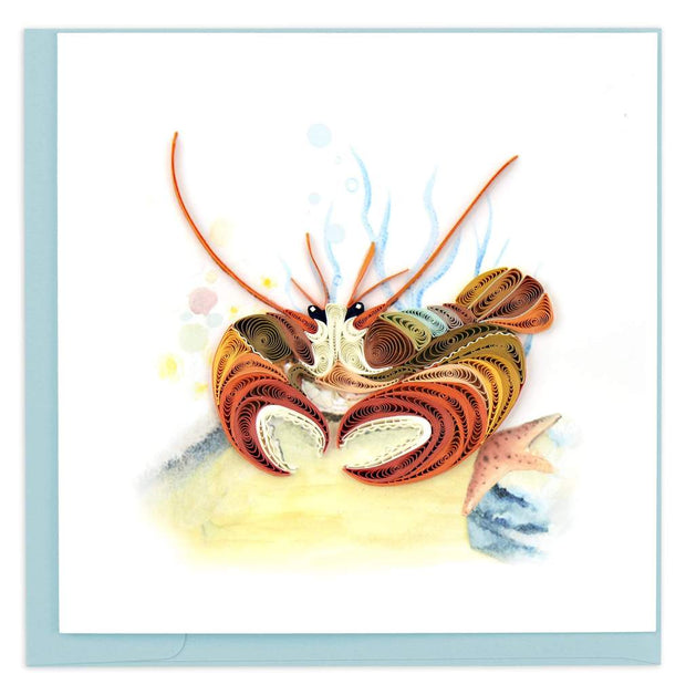 Deep Sea Lobster Quilling Card