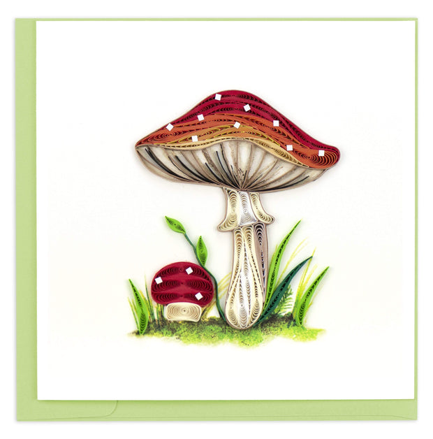Wild Mushrooms Quilling Card