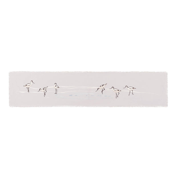 Avocets Wading Embroidered Table Runner