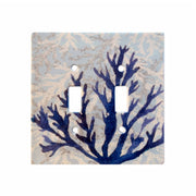 Ocean Coral Double Ceramic Switch Plate