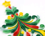 Ornate Christmas Tree Quilling Card