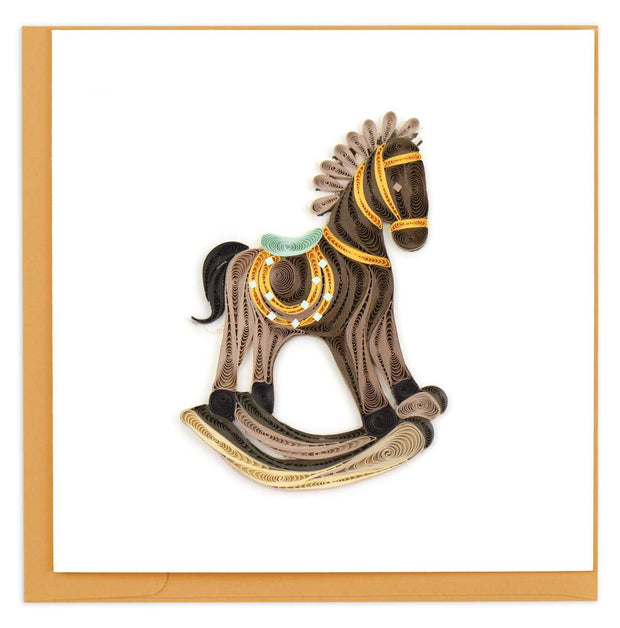 Rocking Horse Quilling Card