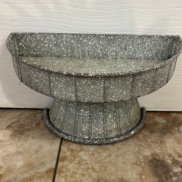 Galanized Metal Pedestal Half