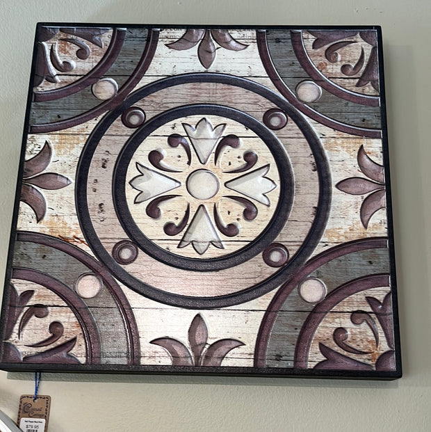 Wall Plaque Wood Medallion