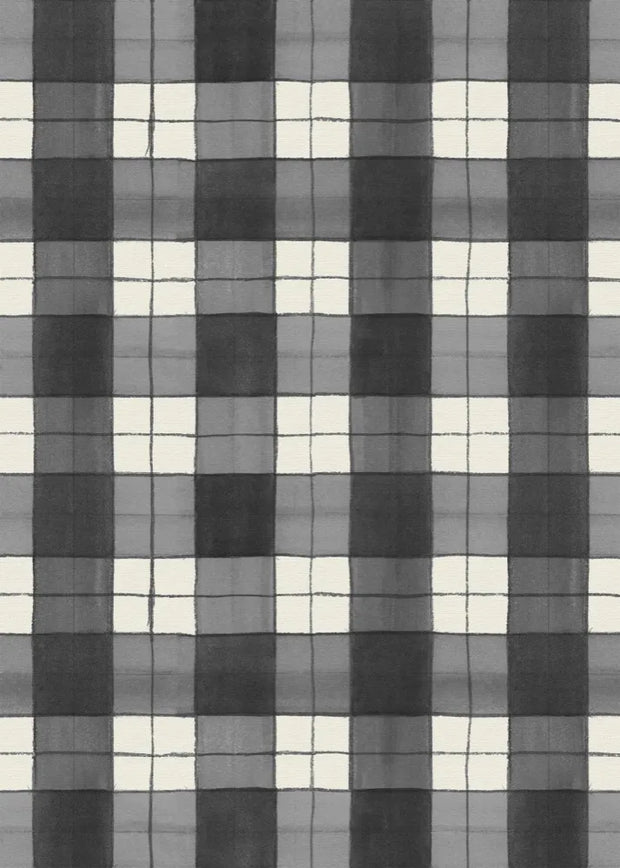 Inky Plaid - Black