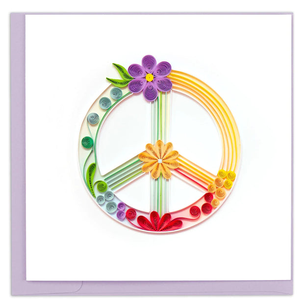 Peace Sign Quilling Card