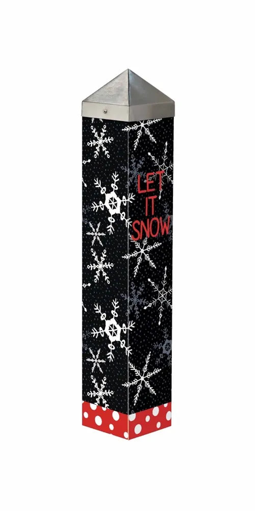 Snowflakes & Polka Dots 20" Art Pole